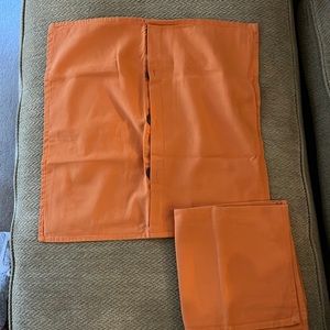Square Orange Throw Pillow Covers